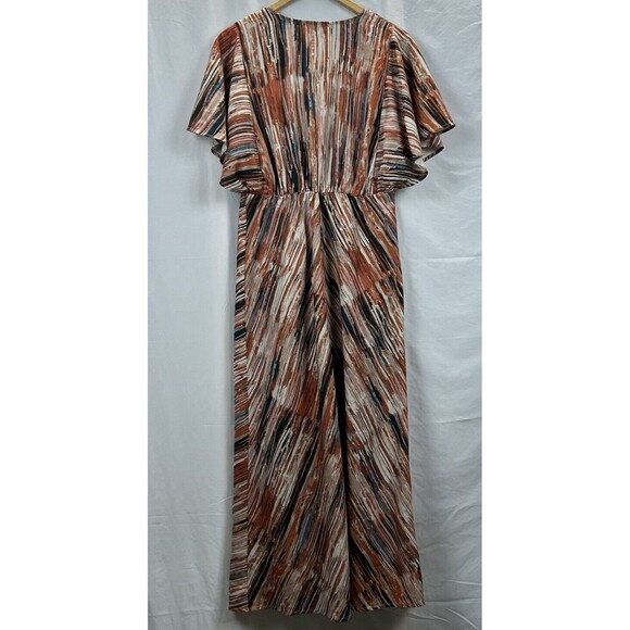 Soft Surroundings Small Cyra Dress Painted Stripe Asymmetrical Hem - Picture 5 of 10